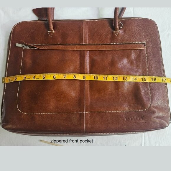 BIRELLO Italian leather briefcase - Picture 5 of 12